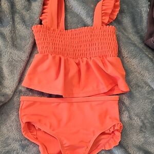 Carters Kids Swimwear Set in Coral UPF 50+